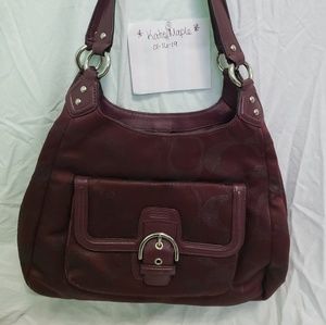 Coach Campbell Signature Red Hobo F1381-F26245